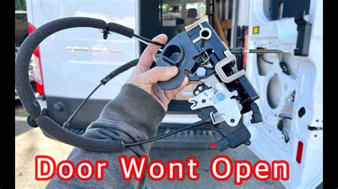 Ford transit connect rear door lock actuator removal and repair .